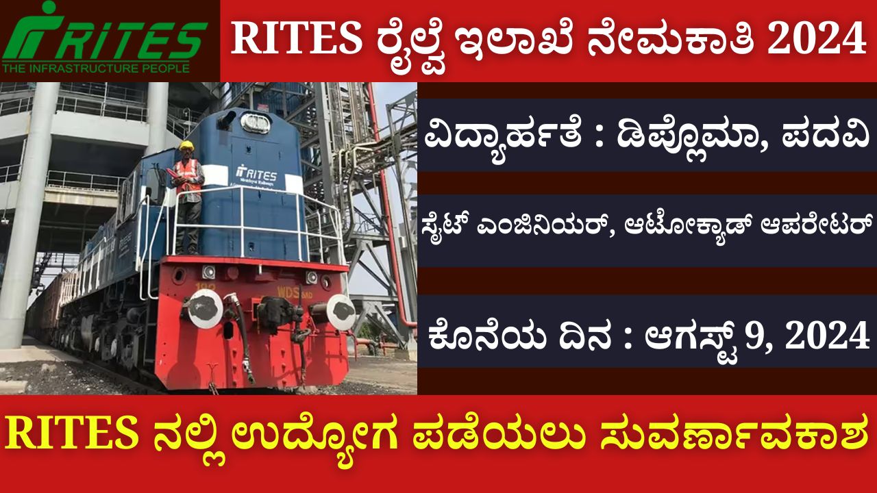 RITES Railway Department Recruitment 2024